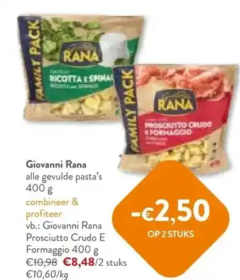 OKay Giovanni Rana alle gevulde pasta's 400 g aanbieding