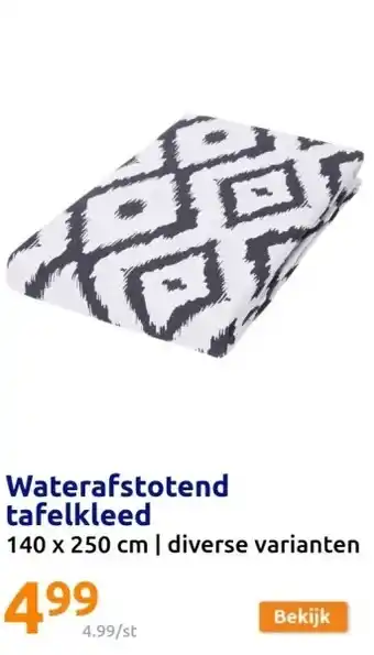 Action Waterafstotend tafelkleed aanbieding