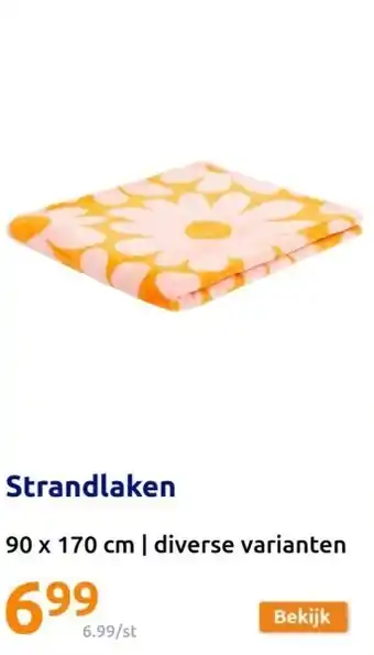 Action Strandlaken aanbieding
