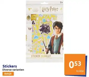 Action Stickers aanbieding