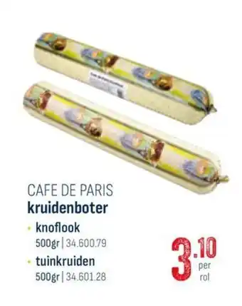CAFE DE PARIS kruidenboter per rol