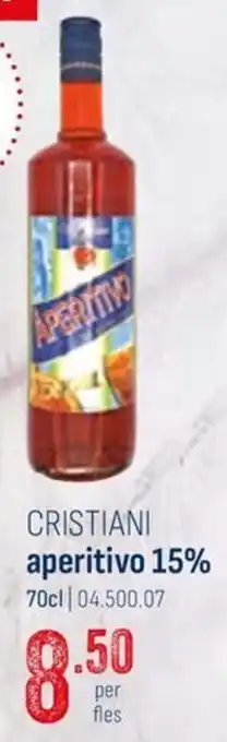 CRISTIANI aperitivo 15% 70cl