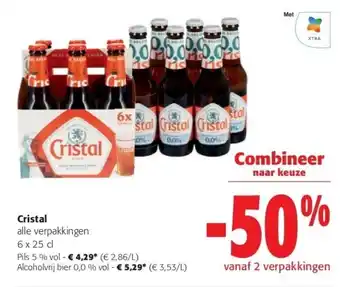 Colruyt Cristal 6 x 25 cl aanbieding