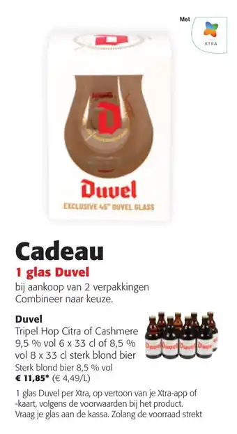 Colruyt Duvel 1 glas Duvel aanbieding