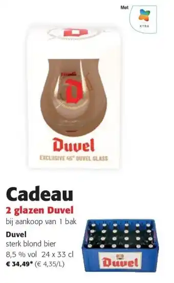 Colruyt Duvel Cadeau 2 glazen Duvel aanbieding