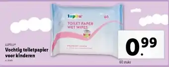 Lidl Vochtig toiletpapier voor kinderen aanbieding