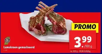 Lidl Lamskroon gemarineerd aanbieding