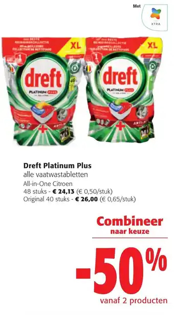 Colruyt Dreft Platinum Plus 48 stuks aanbieding