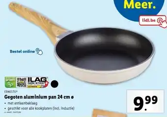 Lidl Gegoten aluminium pan 24 cm ø aanbieding