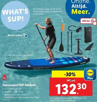 Lidl Opblaasbare SUP Allround aanbieding