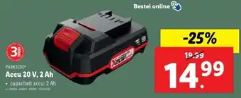 Lidl Accu 20 V, 2 Ah aanbieding