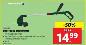 Lidl Elektrische grastrimmer aanbieding
