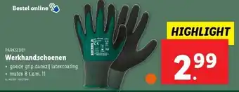 Lidl Werkhandschoenen aanbieding