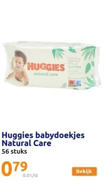 Action Huggies babydoekjes Natural Care aanbieding