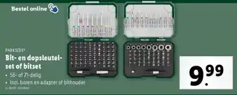 Lidl Bit- en dopsleutelset of bitset aanbieding