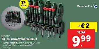 Lidl Bit- en schroevendraaierset aanbieding