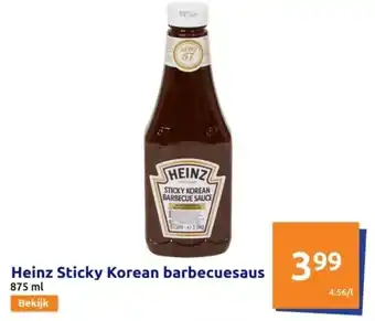 Action Heinz Sticky Korean barbecuesaus aanbieding
