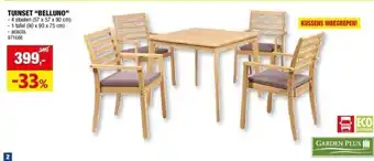Hubo TUINSET “BELLUNO” aanbieding