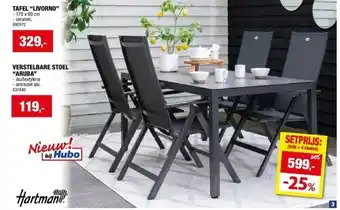 Hubo TAFEL “LIVORNO” aanbieding