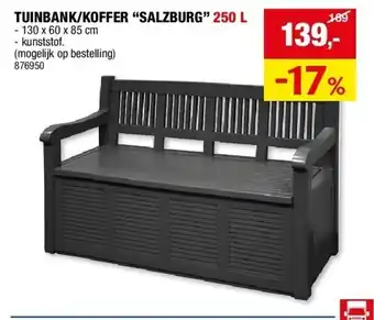 TUINBANK/KOFFER “SALZBURG” 250 L