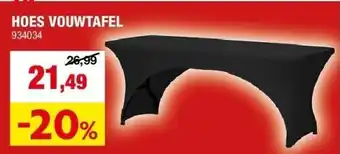 Hubo HOES VOUWTAFEL aanbieding
