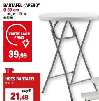 Hubo BARTAFEL “APERO” Ø 80 cm aanbieding