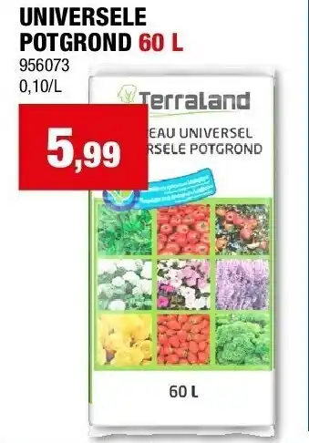 Hubo UNIVERSELE POTGROND 60 L aanbieding