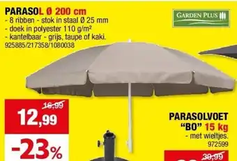 Hubo PARASOL Ø 200 cm aanbieding