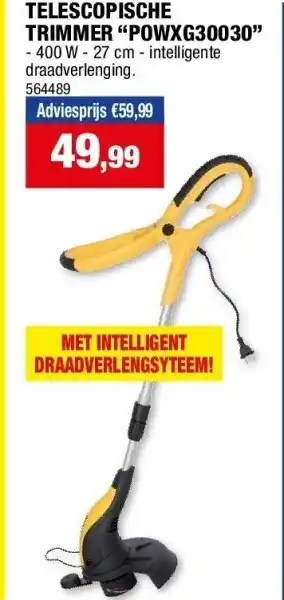 Hubo TELESCOPISCHE TRIMMER “POWXG30030” aanbieding