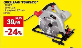 Hubo CIRKELZAAG “POWC2030” aanbieding