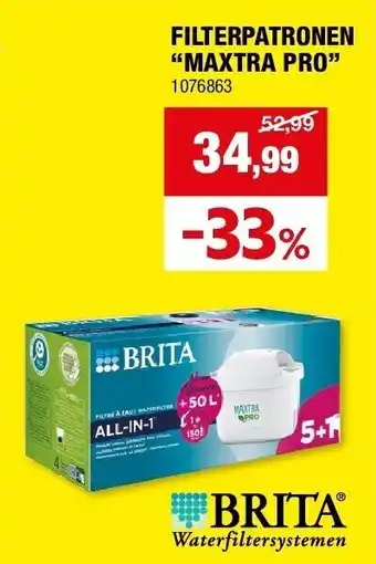 Hubo FILTERPATRONEN “MAXTRA PRO” aanbieding