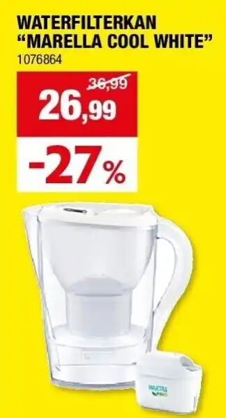 Hubo WATERFILTERKAN “MARELLA COOL WHITE” aanbieding