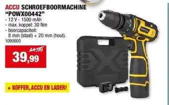 Hubo ACCU SCHROEFBOORMACHINE “POWX00442” aanbieding