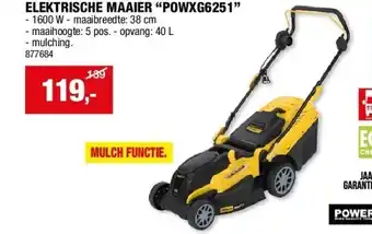 Hubo ELEKTRISCHE MAAIER “POWXG6251” aanbieding