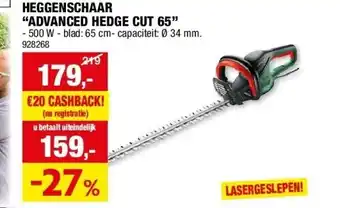 Hubo HEGGENSCHAAR “ADVANCED HEDGE CUT 65” aanbieding