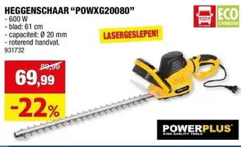 Hubo HEGGENSCHAAR “POWXG20080” aanbieding