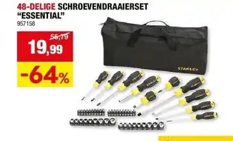 Hubo 48-DELIGE SCHROEVENDRAAIERSET “ESSENTIAL” aanbieding