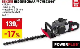 Hubo BENZINE HEGGENSCHAAR “POWEG3010” aanbieding