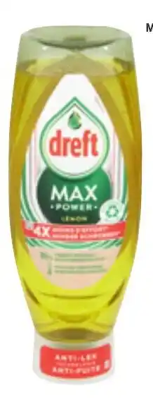 Colruyt Dreft Max Power Lemon 640mL aanbieding