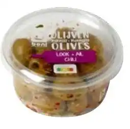 Colruyt Mammoetolijven met look en chili 150g aanbieding