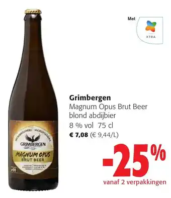 Grimbergen Magnum Opus Brut Beer blond abdijbier 8% vol 75 cl