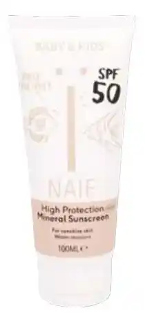 Colruyt Naïf Baby & Kids High Protection Mineral Sunscreen 100 ml aanbieding