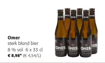Colruyt Omer sterk blond bier 8% vol 6 x 33 cl aanbieding