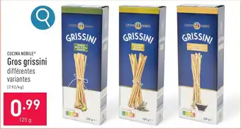 ALDI CUCINA NOBILE Gros grissini 125 g aanbieding