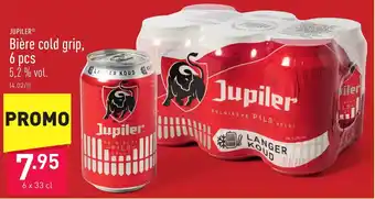 ALDI JUPILER Bière cold grip, 6 pcs 5,2% vol. aanbieding