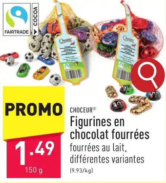 CHOCEUR Figurines en chocolat fourrées 150g
