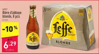 ALDI LEFFE Bière d'abbaye blonde, 8 pcs 8 x 25 cl aanbieding