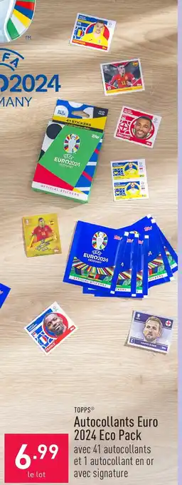 ALDI TOPPS Autocollants Euro 2024 Eco Pack aanbieding