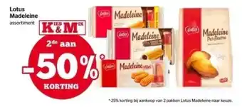 Spar Lotus Madeleine aanbieding