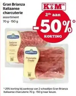 Spar Gran Brianza Italiaanse charcuterie aanbieding